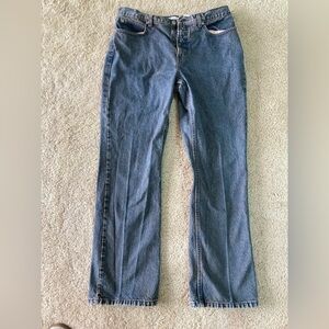 Faded Glory Classic  Dark Blue  Boot Cut Jeans Size 14